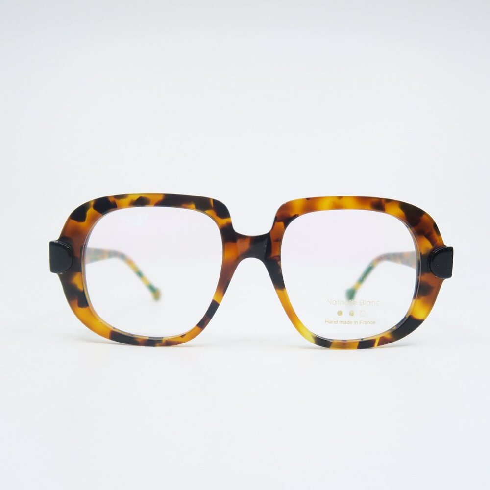 Nathalie Blanc ROMY OP86 684 Havana, Square, New, Women's, Eyeglasses Frames.